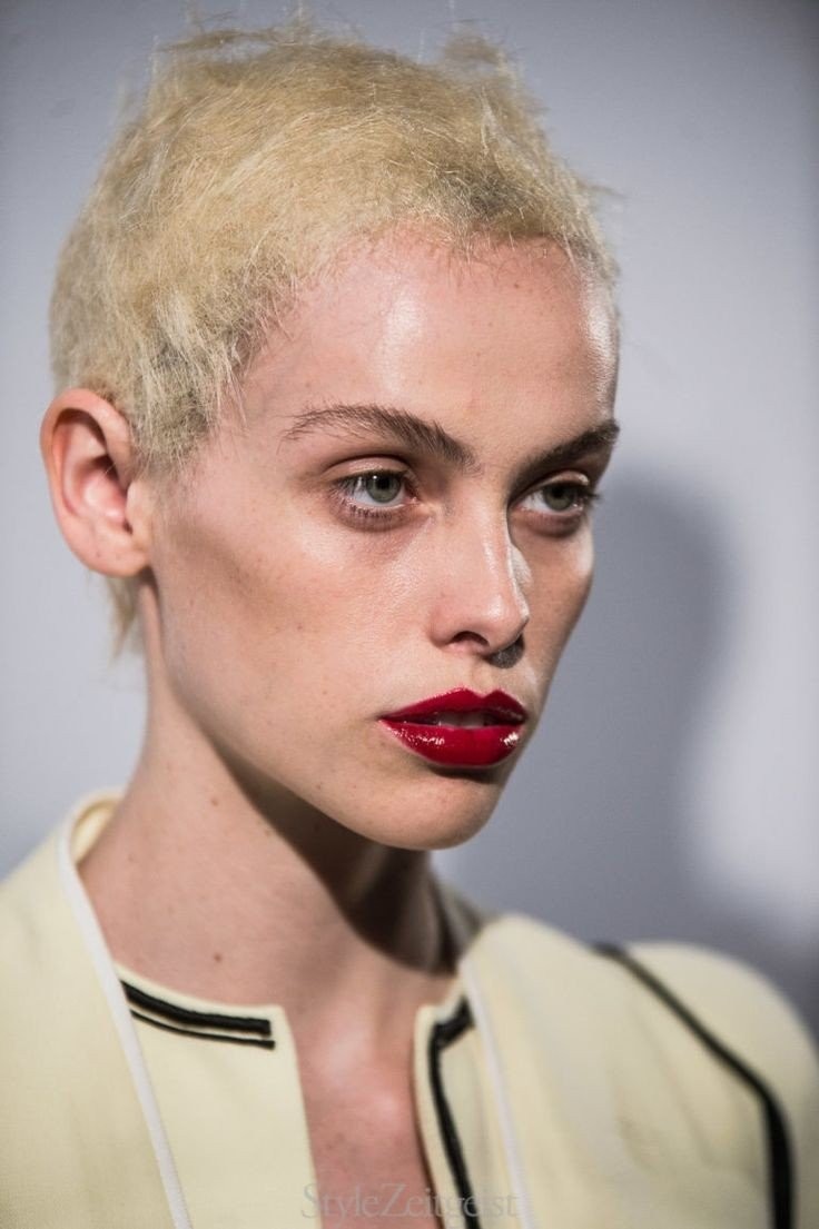 Bloody red lips