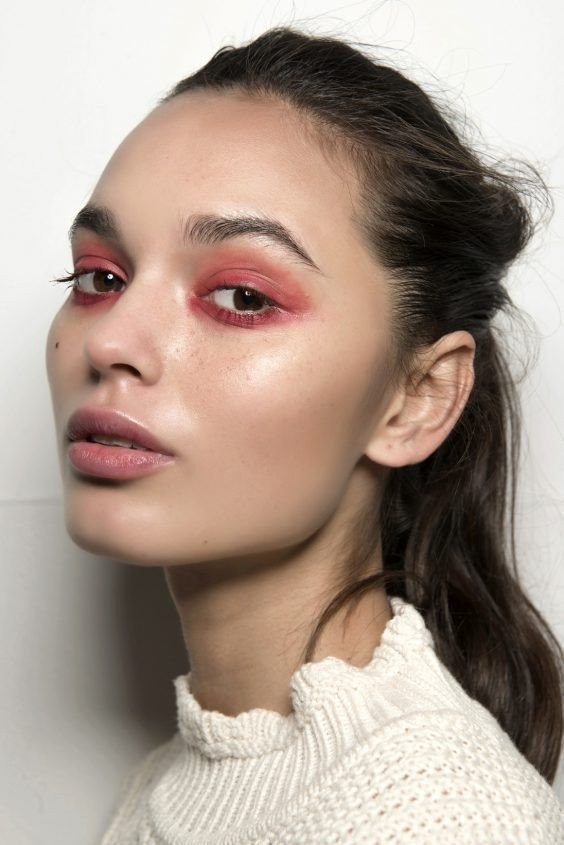 Red Smokey eye