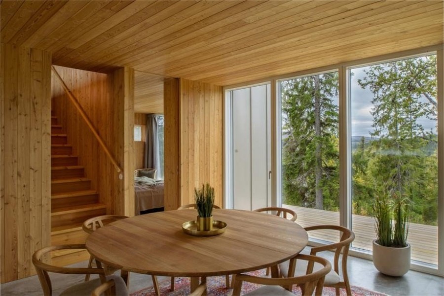 Το καταφύγιο σκι που σχεδίασε ο Σουηδός αρχιτέκτονας Måns Tham εντυπωσιάζει στα δασώδη, βόρεια τοπία του Edsåsdalen - Φωτογραφία 3