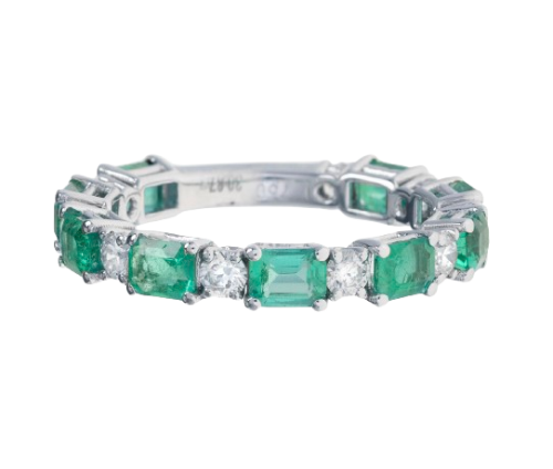  Emerald and Diamond Band 