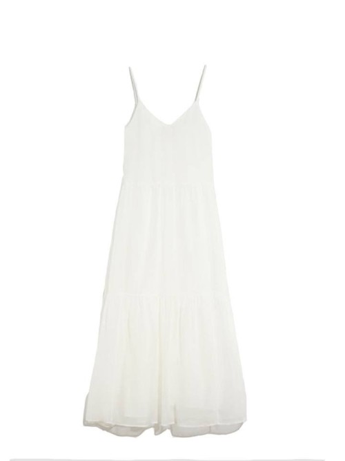  Cotton Voile and Silk Dress 