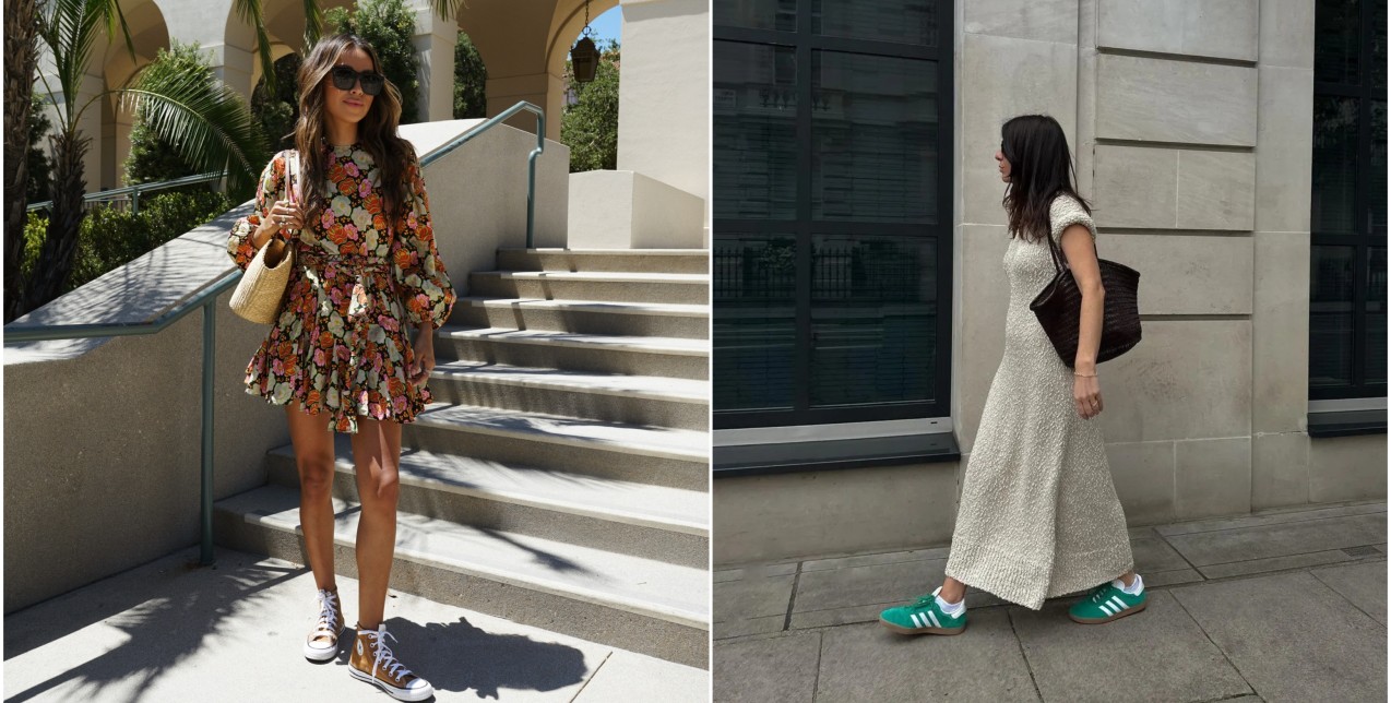 Dress & Sneakers: Τα πιο επίκαιρα styling tips από το πρωί ως το βράδυ 