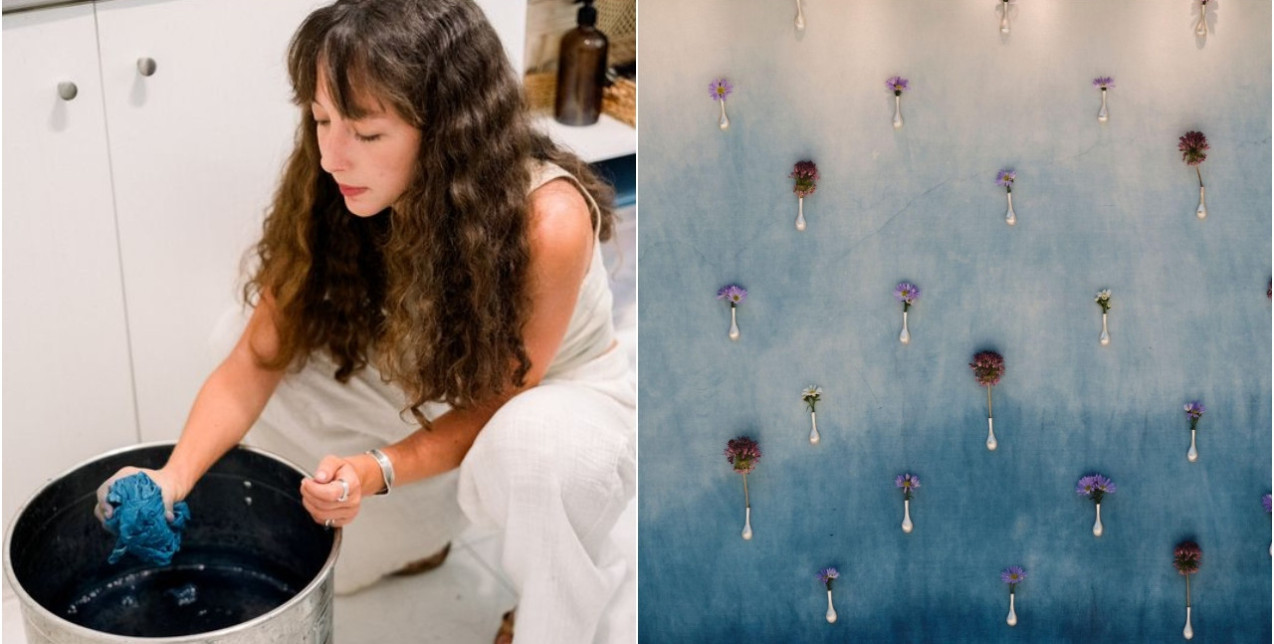 H textile designer Xριστιάνα Βαρδάκου μιλάει στο GLOW.GR για την τέχνη της φυτικής βαφής και τα στοιχεία της παράδοσης που την εμπνέουν