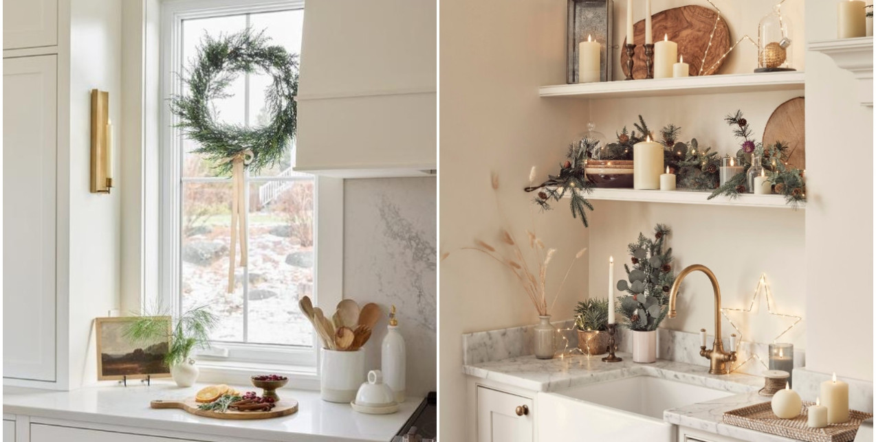 6+1 ιδέες για μια γιορτινή ανανέωση στην κουζίνα σας