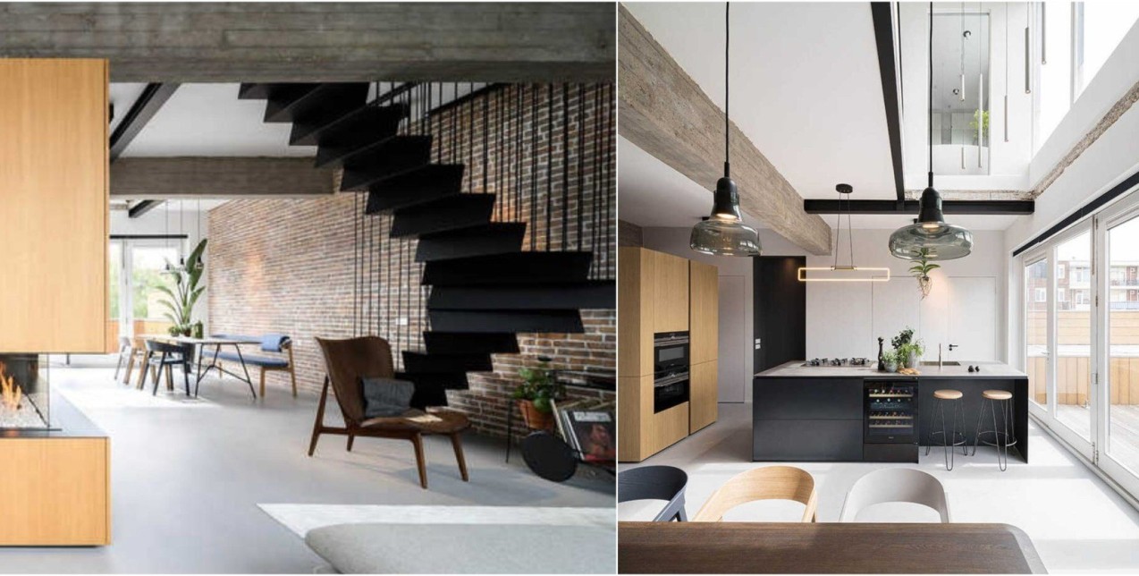 Το Cool Loft στο Rotterdam είναι ένας βιομηχανικός χώρος που μετατράπηκε σε μια σύγχρονη κατοικία 