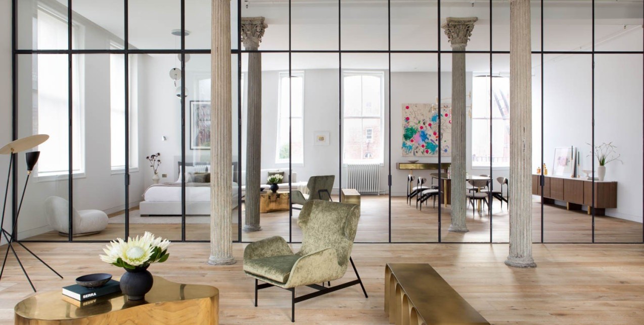 Ένα ιστορικό loft του 1864 στην Tribeca πήρε ξανά ζωή 