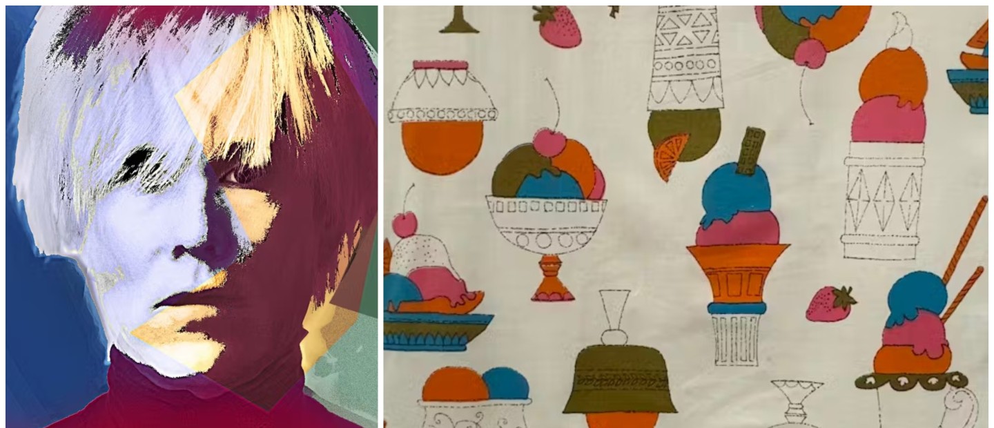 Andy Warhol: Μια νέα έκθεση με τα άγνωστα pop art υφάσματα που σχεδίαζε ο καλλιτέχνης  