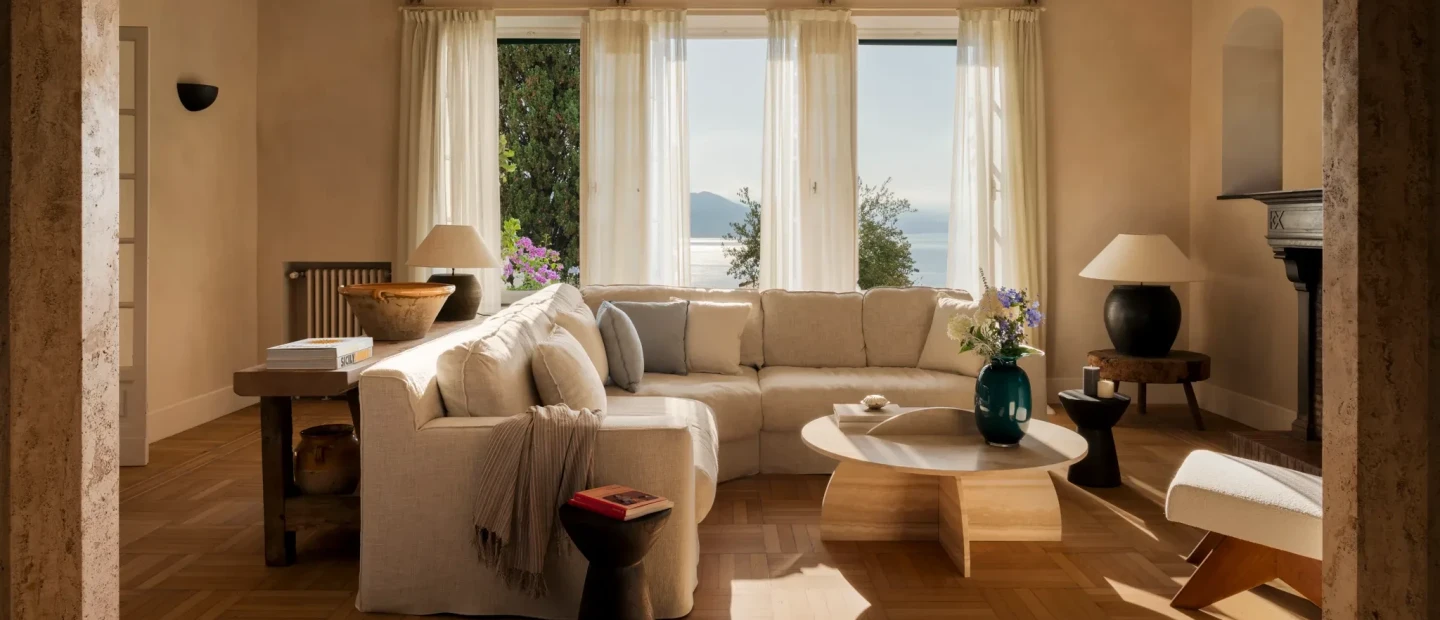 Μία κομψή κατοικία με minimal αισθητική δεσπόζει στην ακτή του Πορτοφίνο 