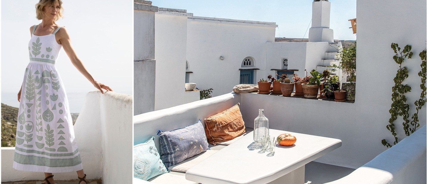 Η Anna Zinchenko μάς υποδέχεται στο υπέροχο σπίτι της στην Τήνο, όπου περνάει μαζί με την οικογένειά της τα καλοκαίρια, και όχι μόνο