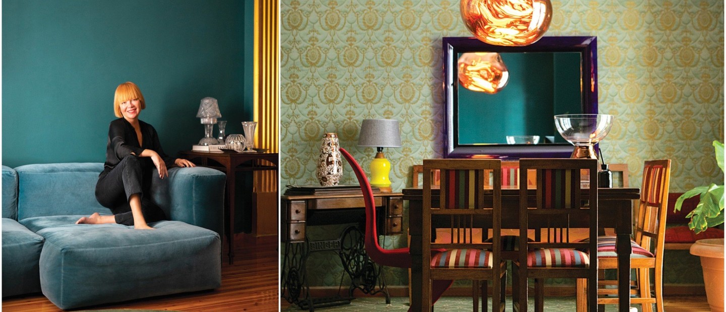 Υψηλή αισθητική και ένα ιδιαίτερο mix & match στοιχείων στο υπέροχο διαμέρισμα της Γεωργίας Δώδου