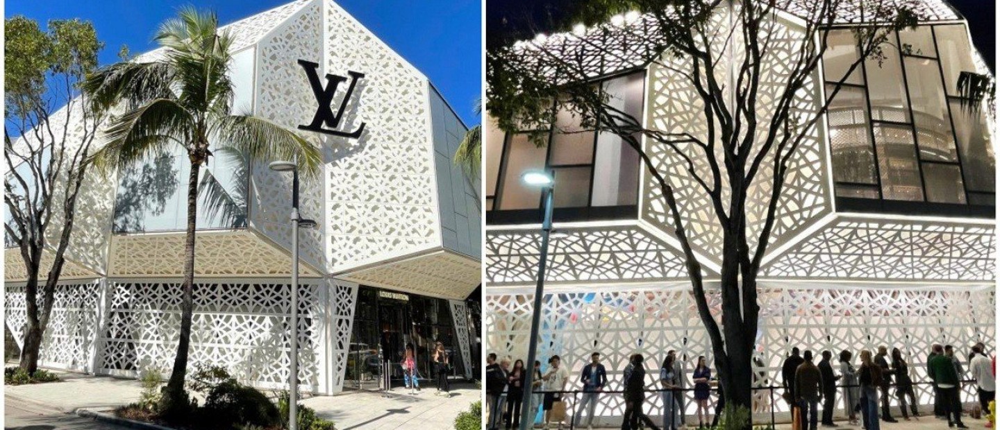 Diamond Facade: Δείτε πώς επενδύθηκε η πρόσοψη ενός καταστήματος Louis Vuitton στο Μαϊάμι