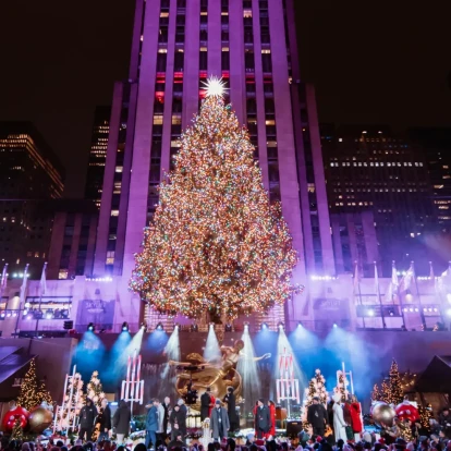 Έλαμψε το δέντρο του Rockefeller Center στη Νέα Υόρκη