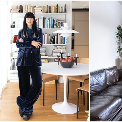 Η creative director, Genevieve Majari, μάς υποδέχεται στο υπέροχο σπίτι της στην Αθήνα 