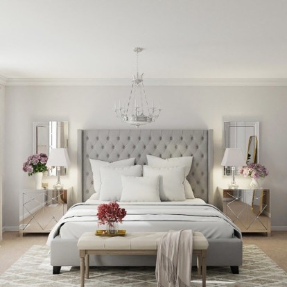 Glam υπνοδωμάτιο: Ιδέες για να δημιουργήσετε μια πολυτελή όαση